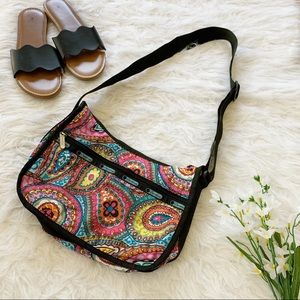Lesportsac Multicolored Paisley Crossbody Bag